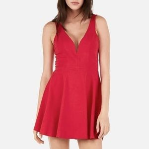 Express V-Wire Skort Fit and Flare Dress